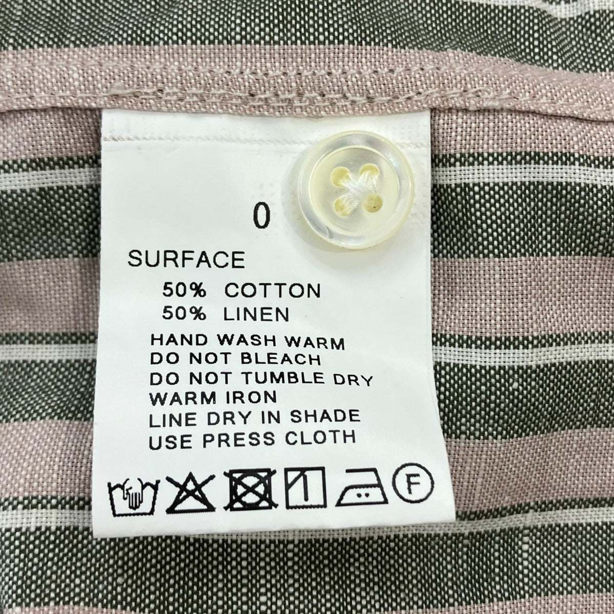 SUNNY ELEMENT Sleeping Shirt Cotton Hempストライプシャツ 古着・中古-5枚目のアイテム画像