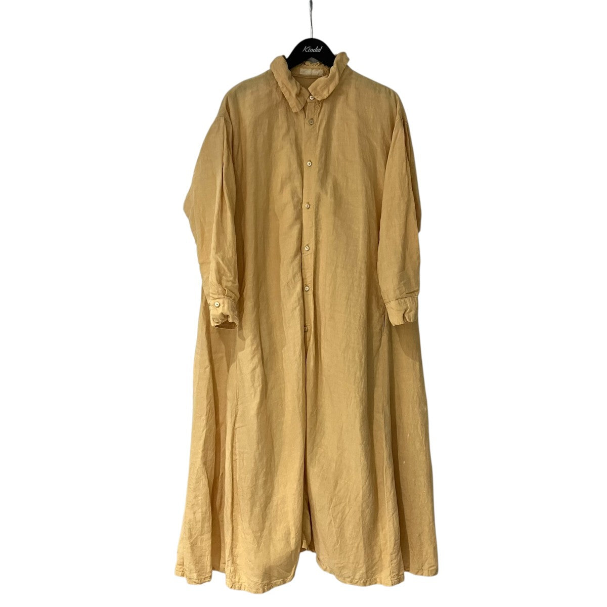 nest Robe(ネストローブ) リネンギャザーカラーワンピースシャツ