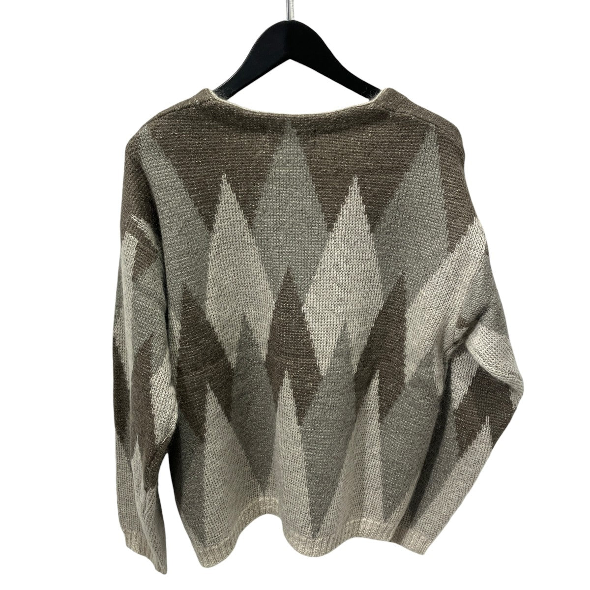 Mohair Argyle Cardigan長袖カーディガンUS1652