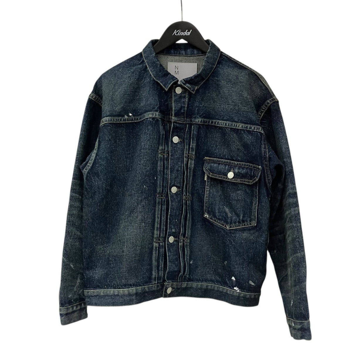 New Manual #001 T-BACK DENIM JACKET ペンキ加工デニムジャケット 古着・中古-1枚目のアイテム画像