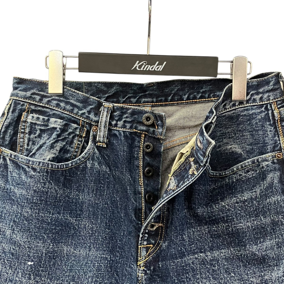 KAPITAL(キャピタル) セルビッチ赤耳 VINTAGE加工デニムデニムパンツ