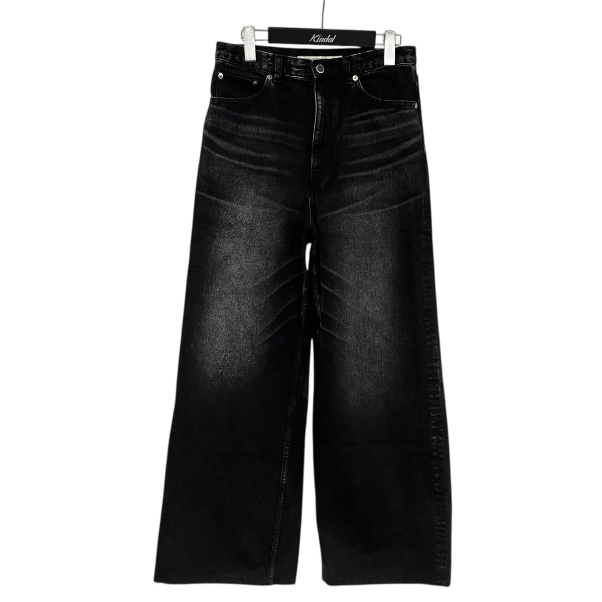 JOHN LAWRENCE SULLIVAN WASHED DENIM WIDE PAデニムパンツ2A005-0324-35 古着・中古-1枚目のアイテム画像