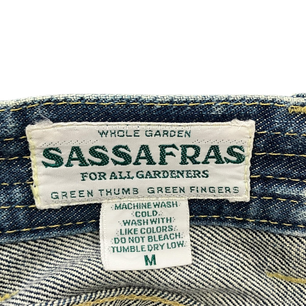 SASSAFRAS FALL LEAF PANTSデニムパンツ 古着・中古-6枚目のアイテム画像