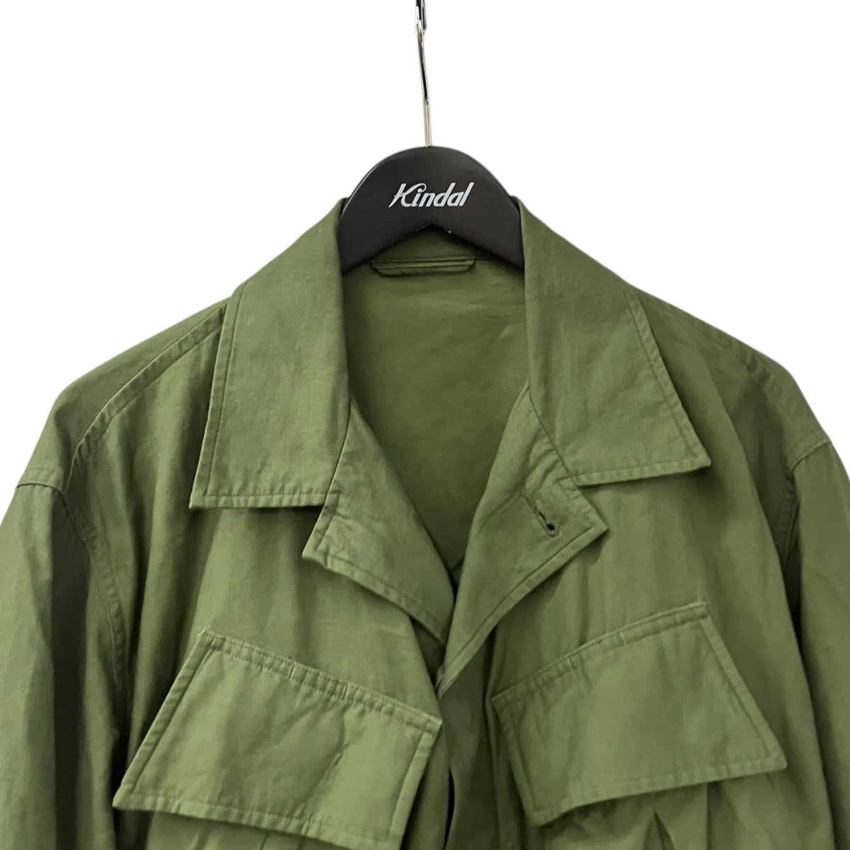 blurhms ROOTSTOCK Cotton Linen Combat Tropical JacketジャケットbROOTS22S2 古着・中古-3枚目のアイテム画像