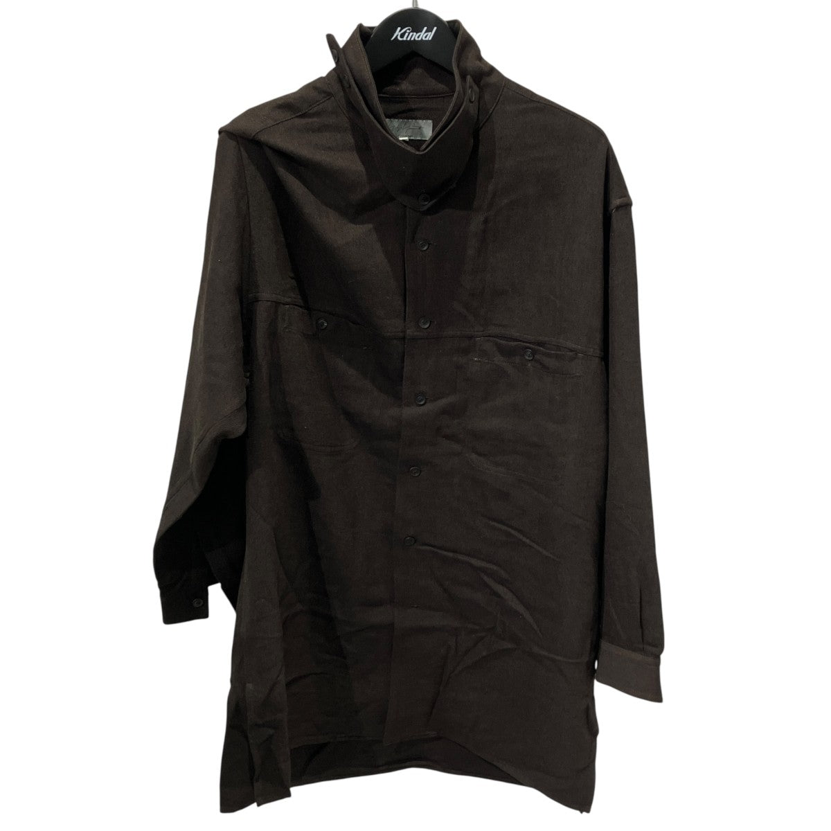 wool line mixed shirtsロングシャツHJ-B10-121