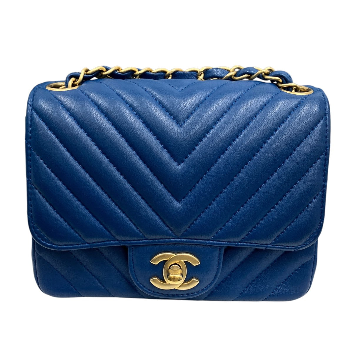 CHANEL シェブロンVチェーンショルダーバッグ 古着・中古-1枚目のアイテム画像