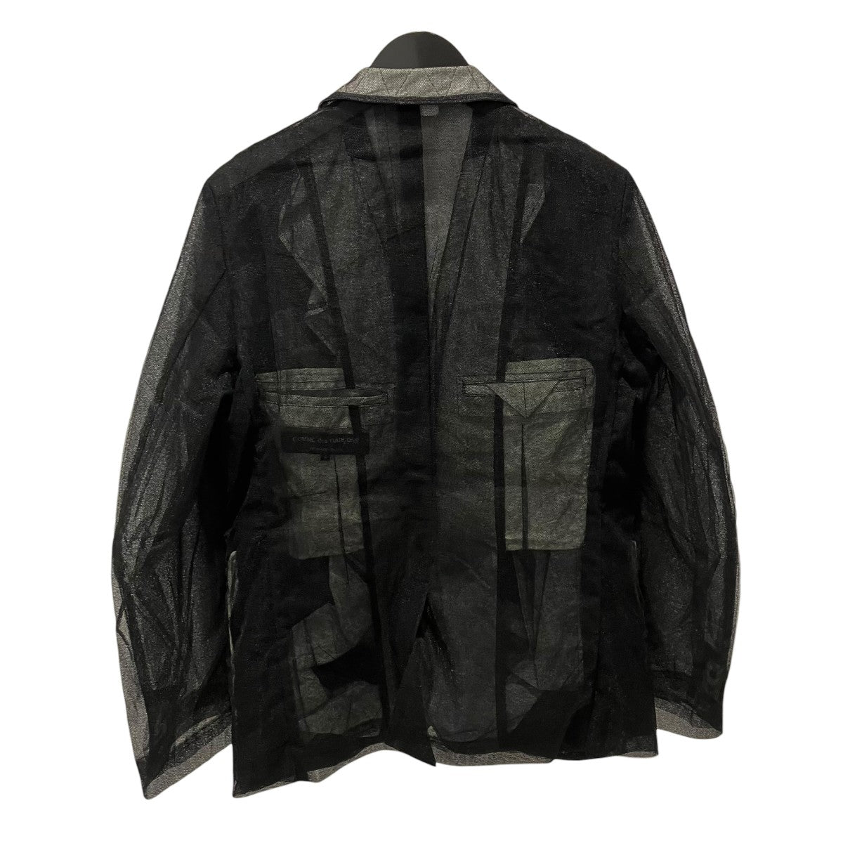 COMME des GARCONS HOMME PLUS 25SSナイロンチュール×綿クロス ジャケットジャケットPO-J033 古着・中古-2枚目のアイテム画像