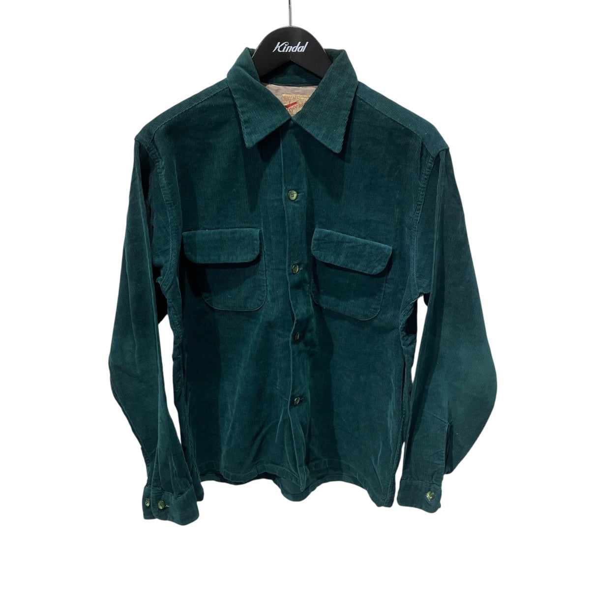 1950s TOPCRAFT DORDURY OPEN COLLAR BOX SHIRTコーデュロイシャツ