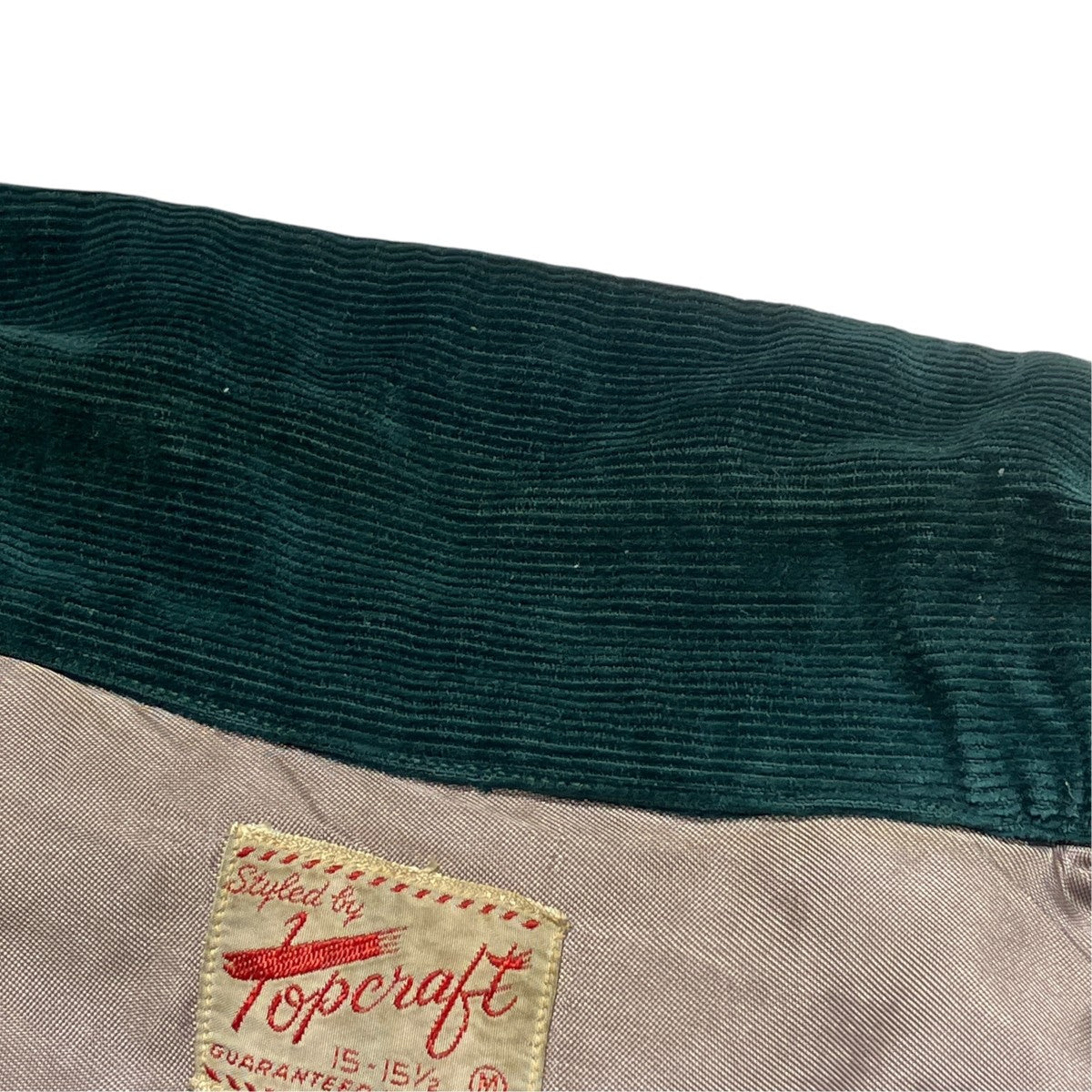 1950s TOPCRAFT DORDURY OPEN COLLAR BOX SHIRTコーデュロイシャツ