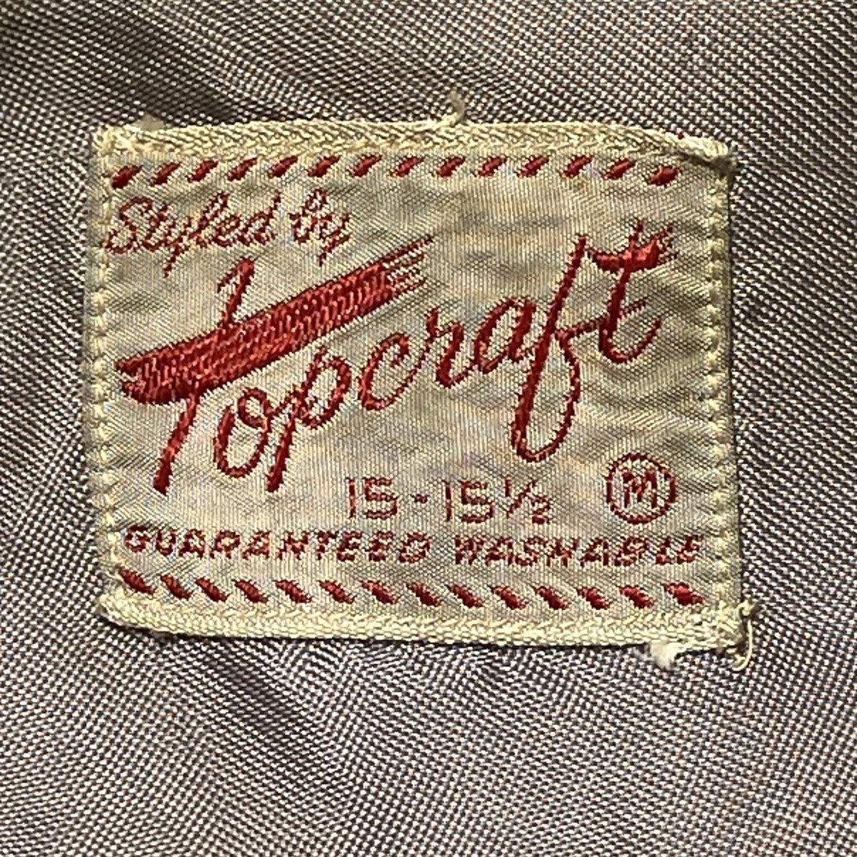 1950s TOPCRAFT DORDURY OPEN COLLAR BOX SHIRTコーデュロイシャツ