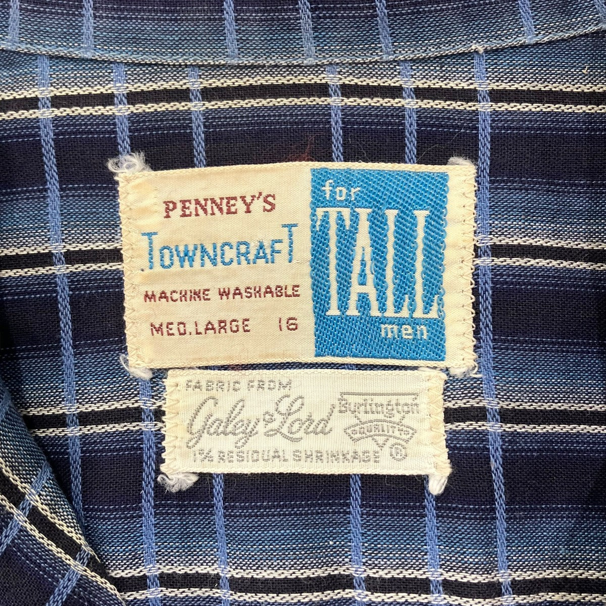 TOWN CRAFT 60sVINTAGE CHECK SHIRT 古着・中古-5枚目のアイテム画像
