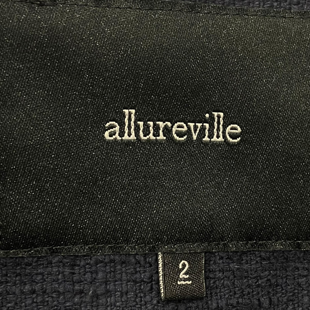 allureville 1010-28-68-020ノーカラージャケット 古着・中古-5枚目のアイテム画像