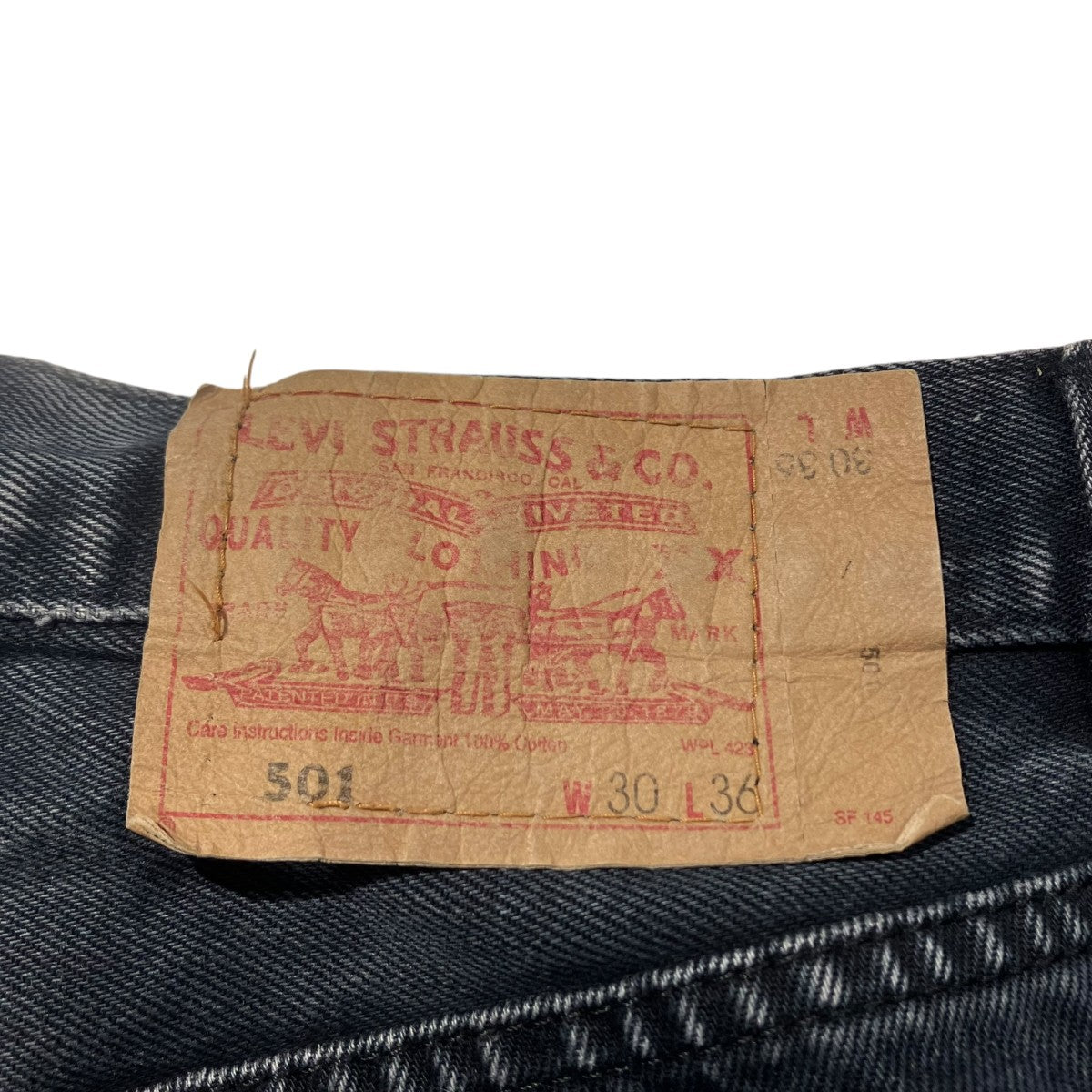 LEVI’S 後染め USA製 ボタン裏524デニムパンツ501 古着・中古-6枚目のアイテム画像
