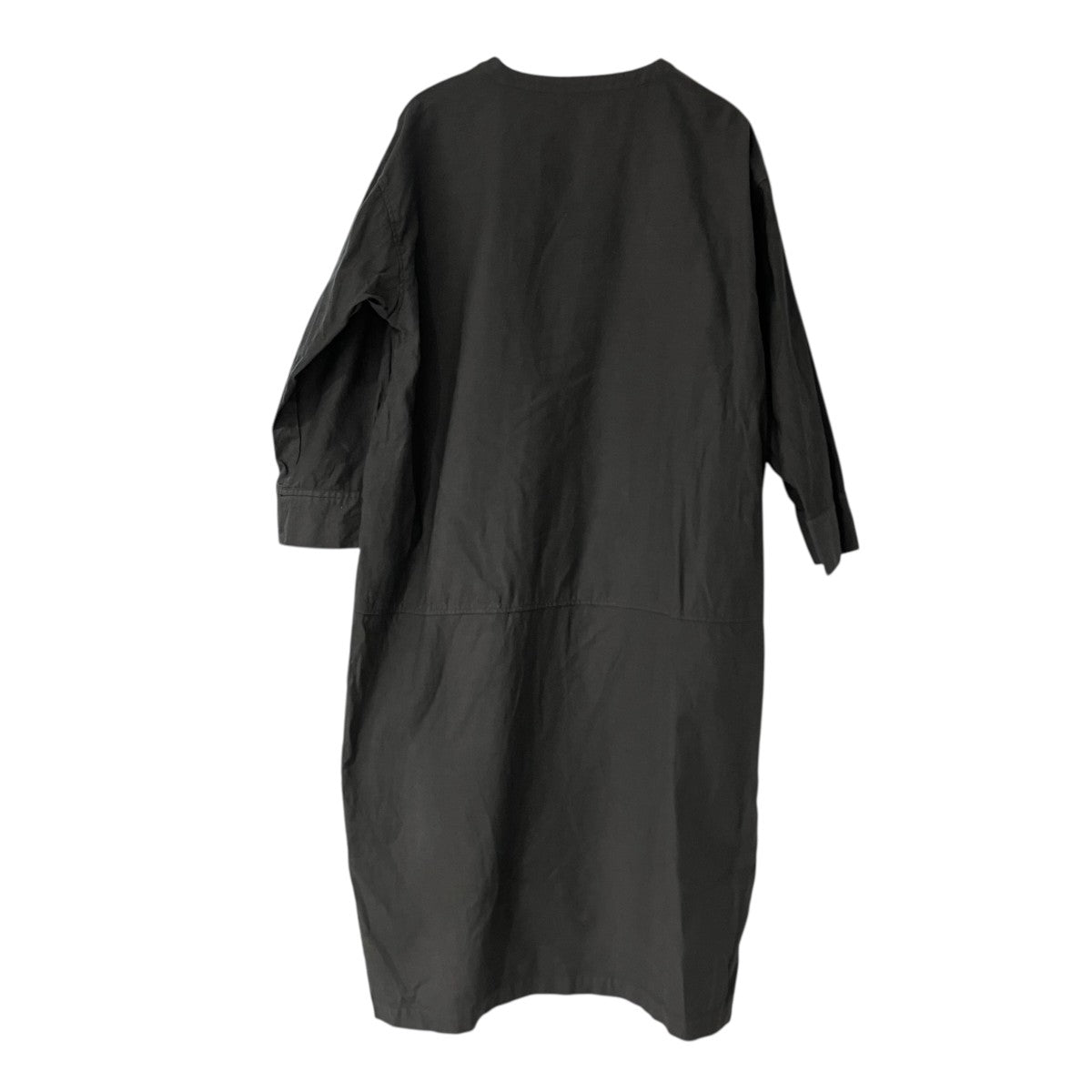 UpcycleLino コットンリネン コクーンドレスシャツワンピース01231-1294