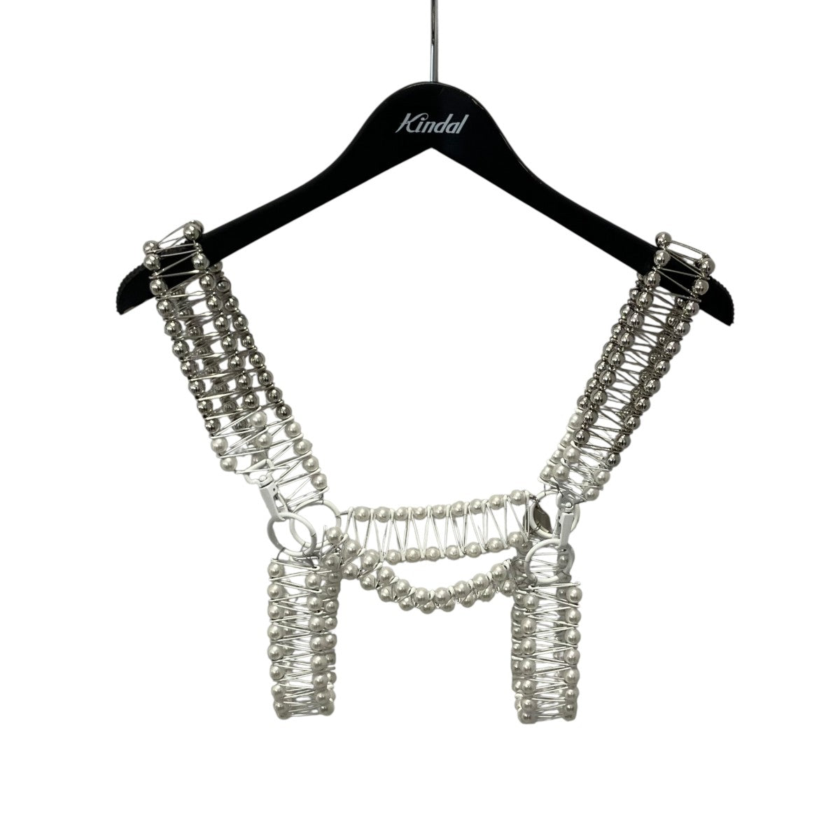 noir kei ninomiya 25SS安全ピン 2WAYパールハーネスベスト 古着・中古-1枚目のアイテム画像