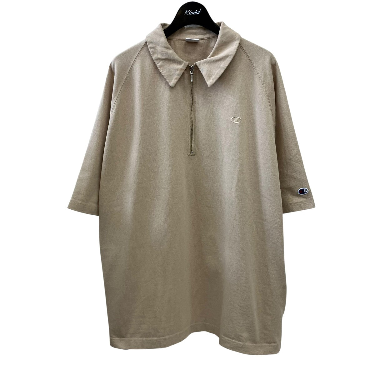 Champion フレームワーク別注 JERSEY HALF ZIP TEE半袖カットソーCWSD405 古着・中古-1枚目のアイテム画像