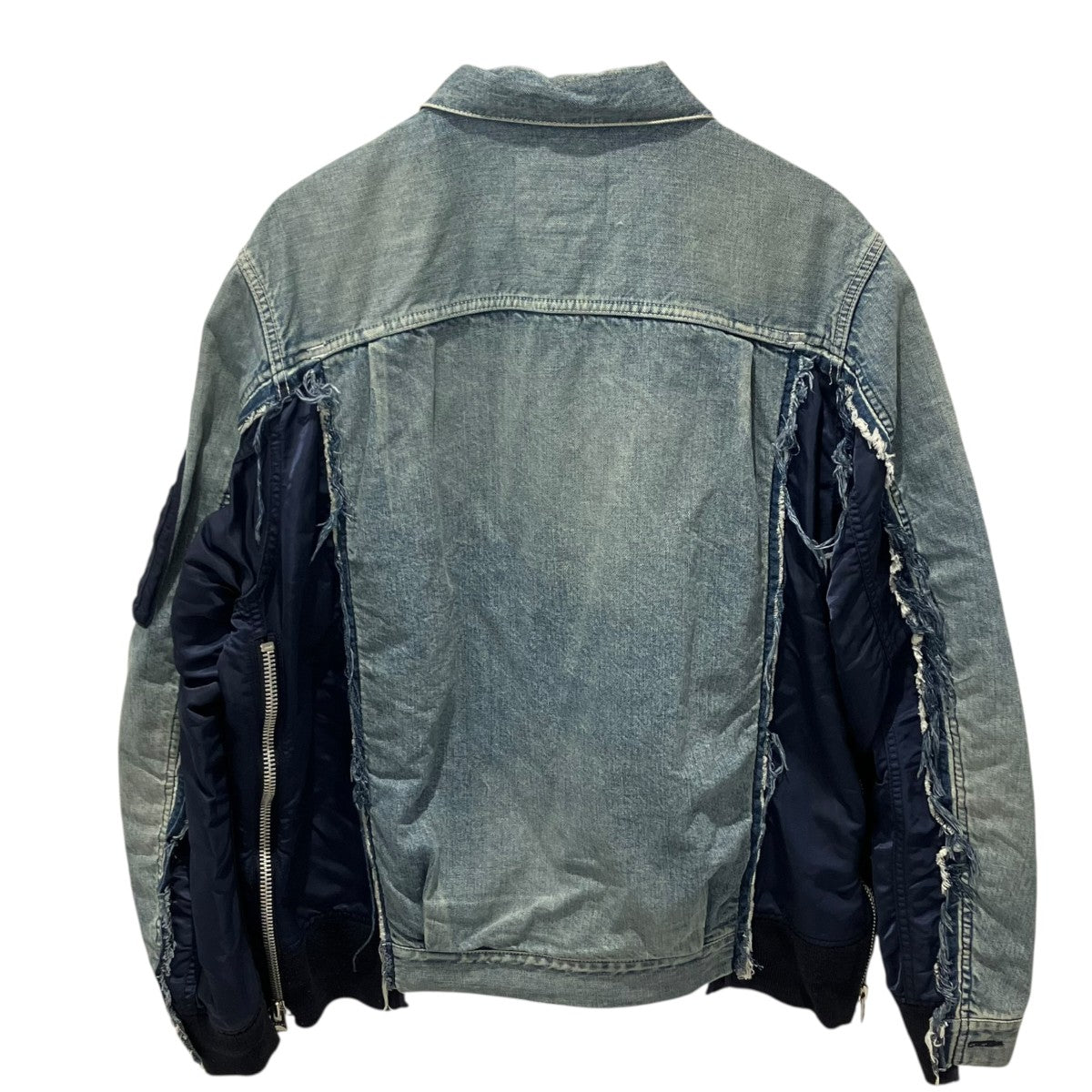 sacai(サカイ) 19AWMA-1ドッキングデニムボタンジャケットデニム