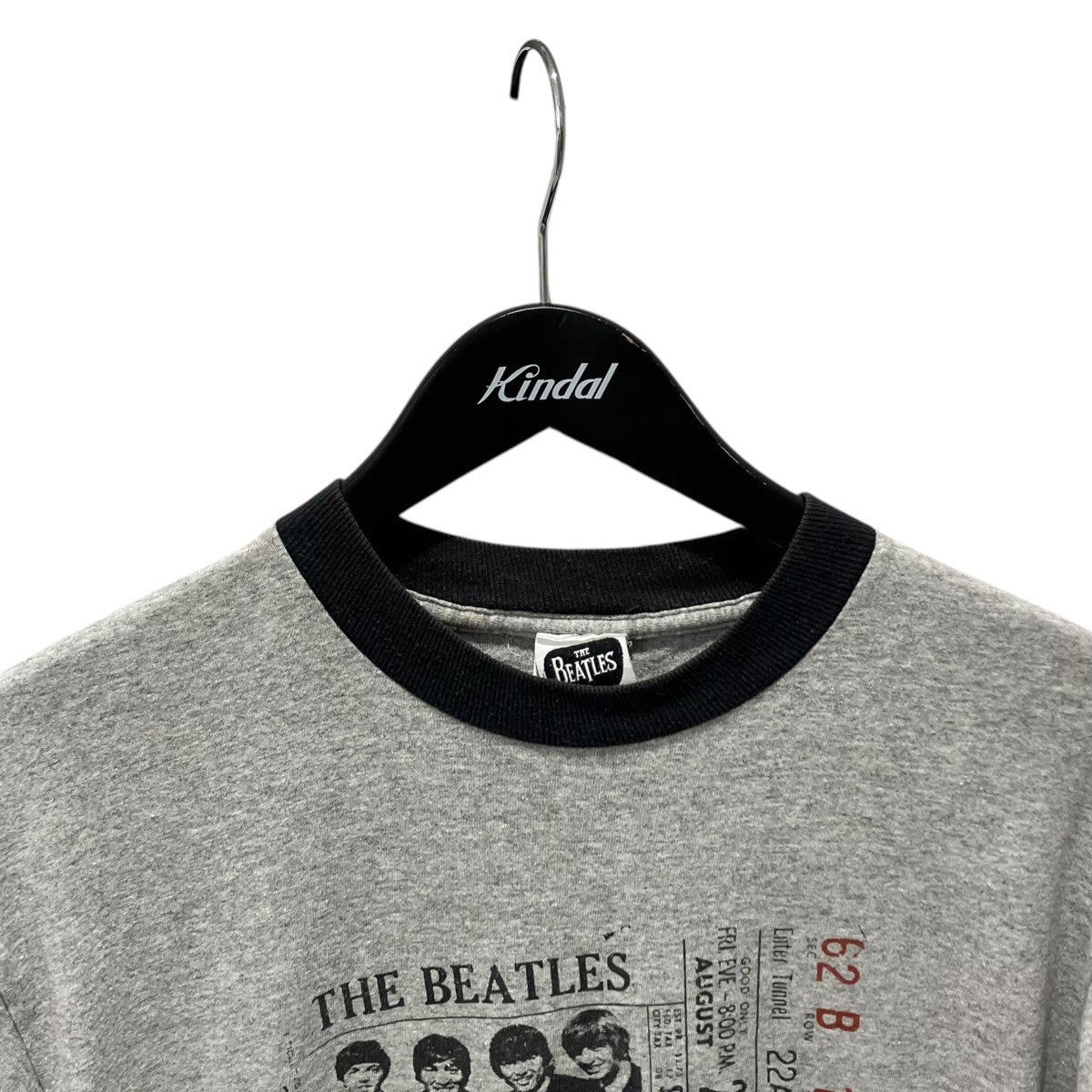 THE BEATLES(ザビートルズ) 00s りんごタグリンガーTシャツ グレー