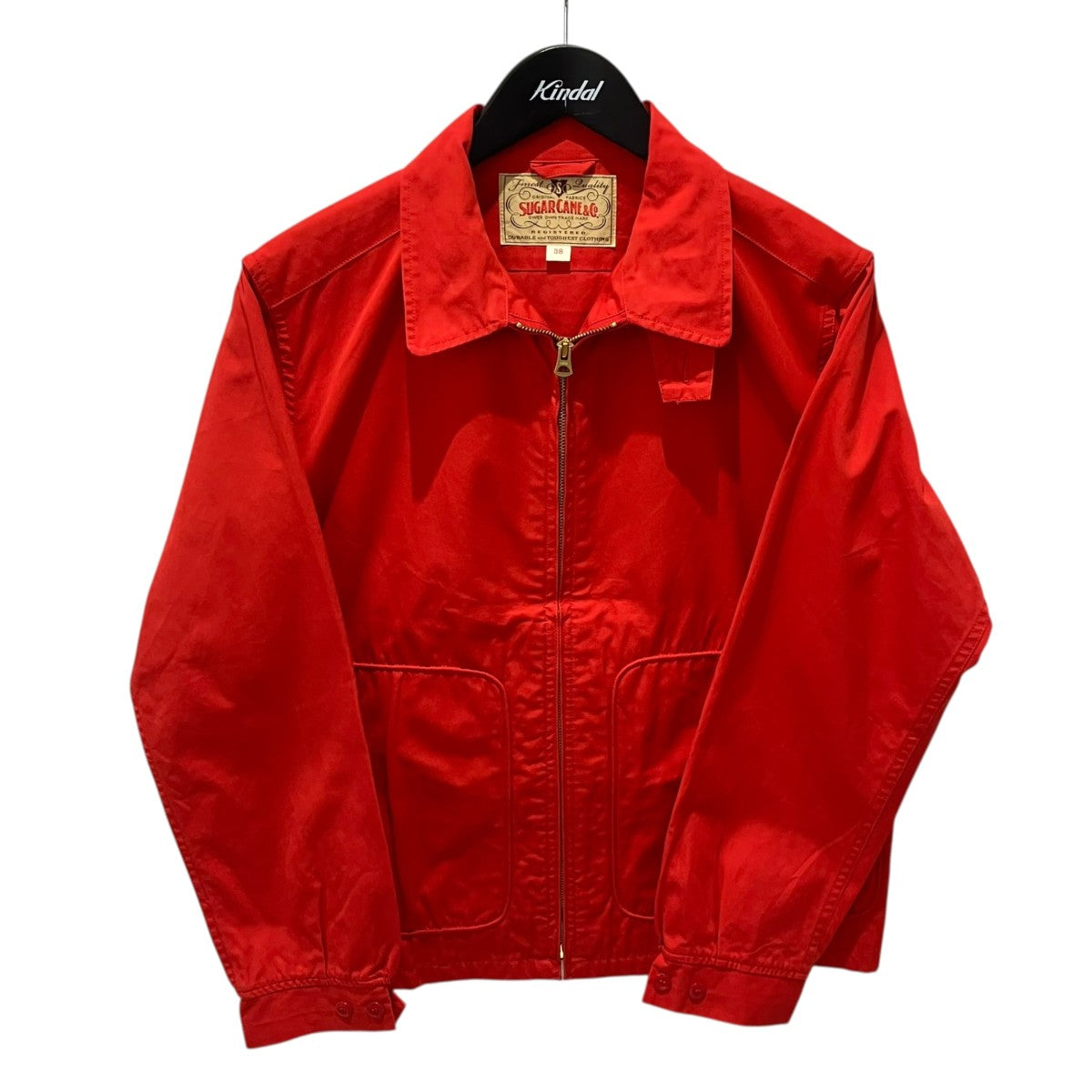SUGAR CANE COTTON WEATHER CLOTH SPORTS JACKETジップジャケットSC15293 古着・中古-1枚目のアイテム画像