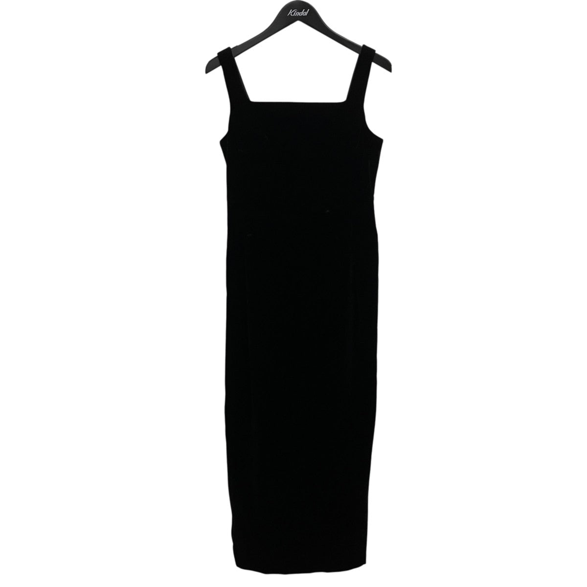 26SSSQUARE NECK STRAIGHT ONEPIECEベロアワンピース19112-5332