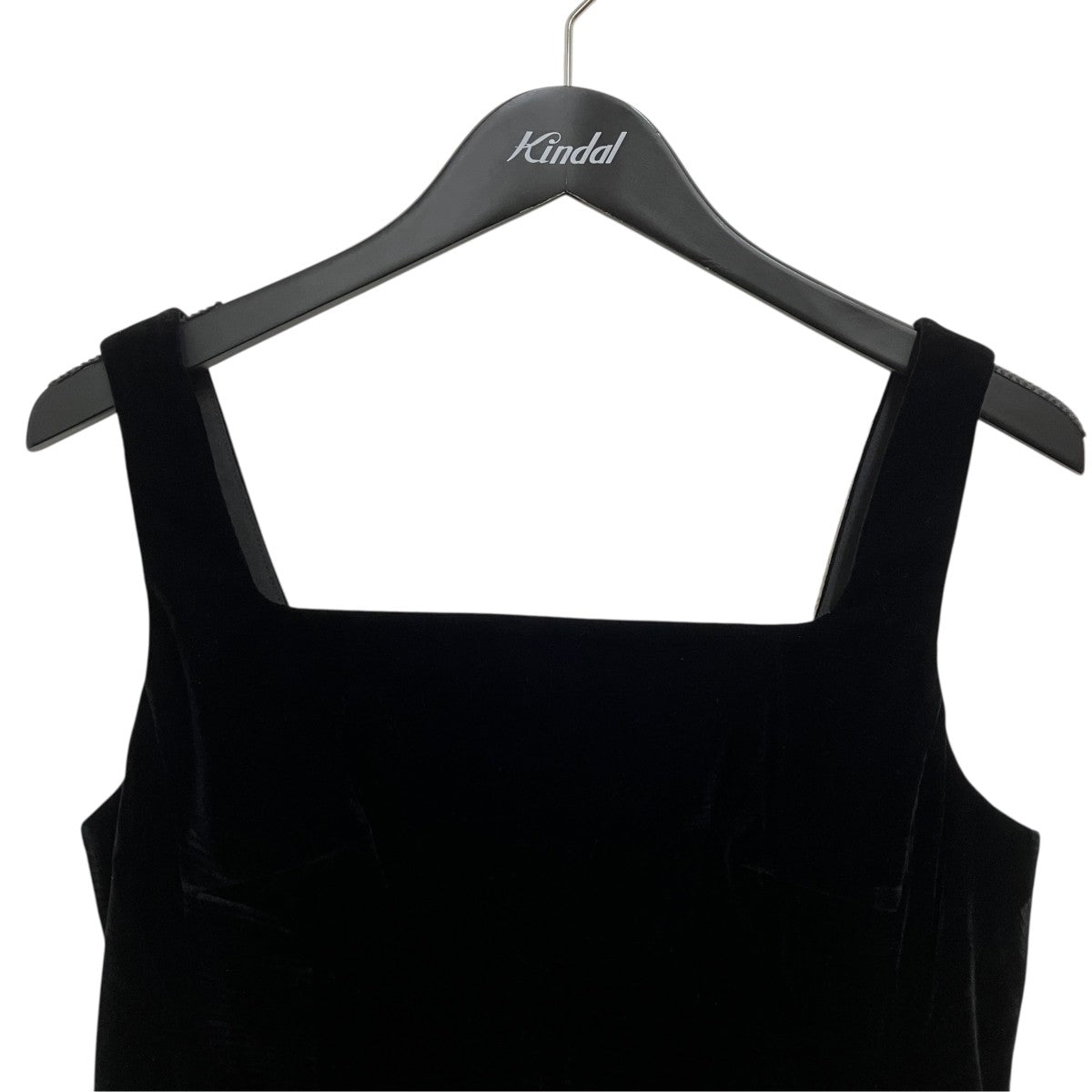 26SSSQUARE NECK STRAIGHT ONEPIECEベロアワンピース19112-5332