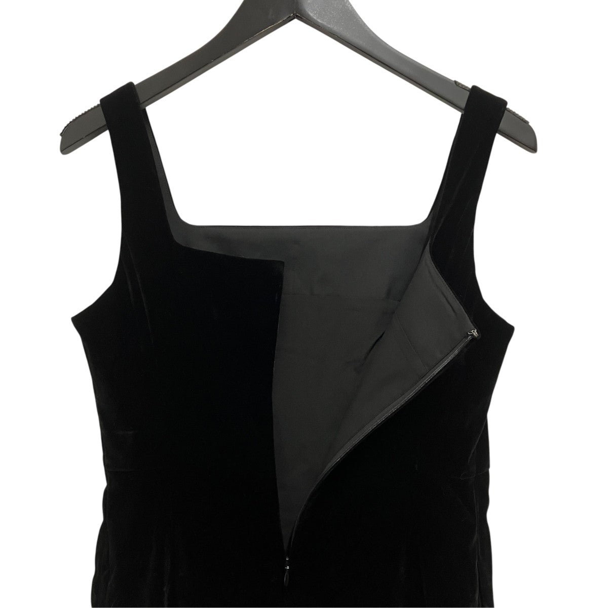 26SSSQUARE NECK STRAIGHT ONEPIECEベロアワンピース19112-5332