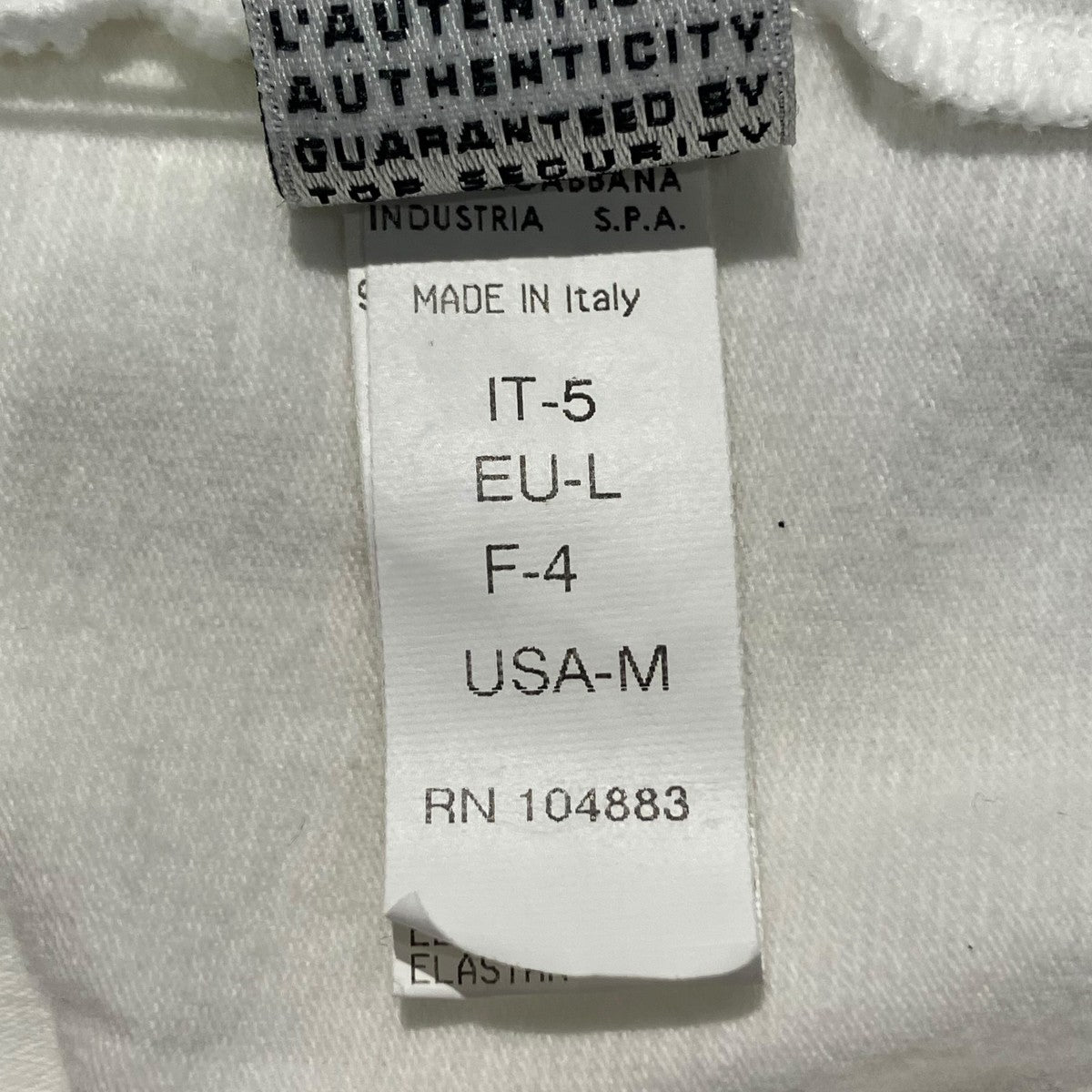 DOLCE ＆ GABBANA VネックTシャツ 古着・中古-4枚目のアイテム画像