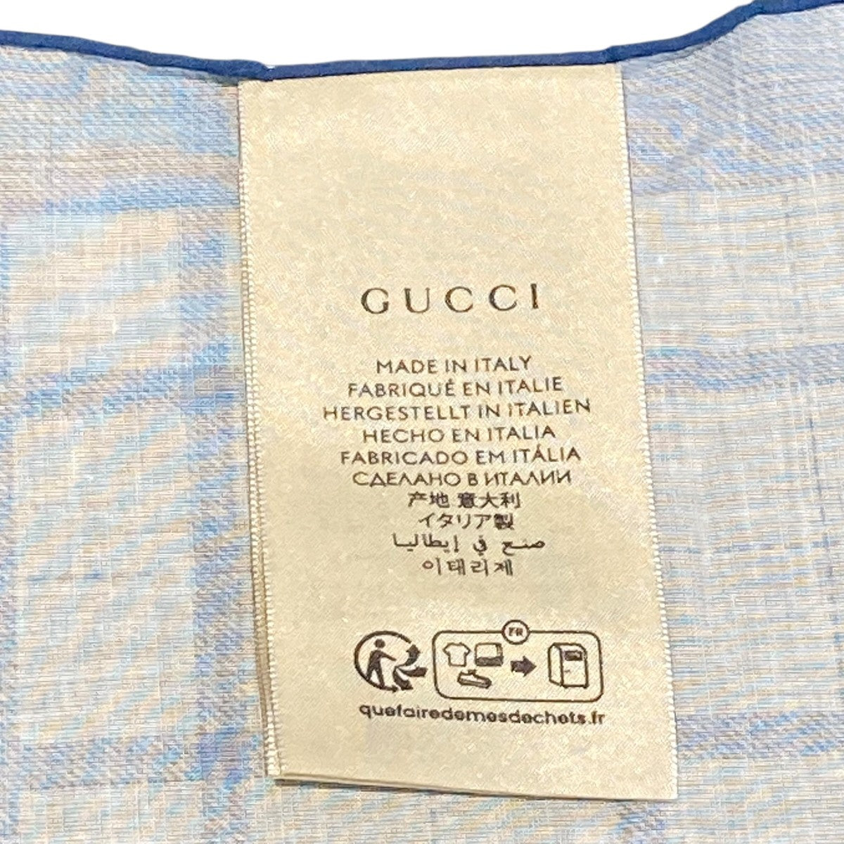 GUCCI ホースビットポケットチーフ 古着・中古-4枚目のアイテム画像
