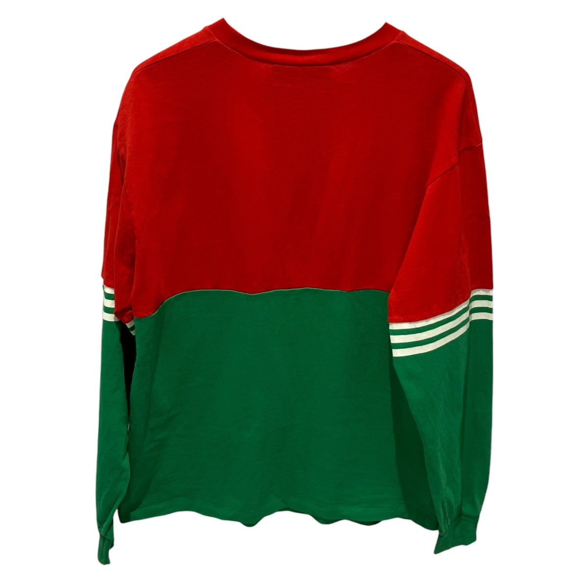 GUCCI×adidas トレフォイユロゴ バイカラーL S TEE長袖Tシャツ722947 古着・中古-2枚目のアイテム画像