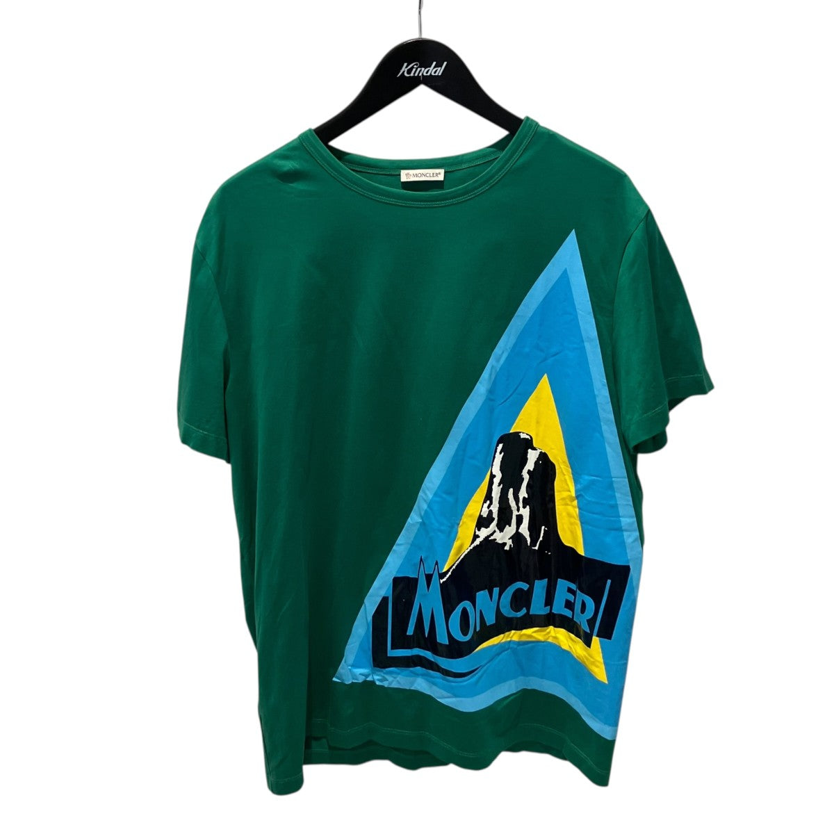 MONCLER MAGLIA T-SHIRT マウンテンロゴプリントTシャツF10918C74510 古着・中古-1枚目のアイテム画像