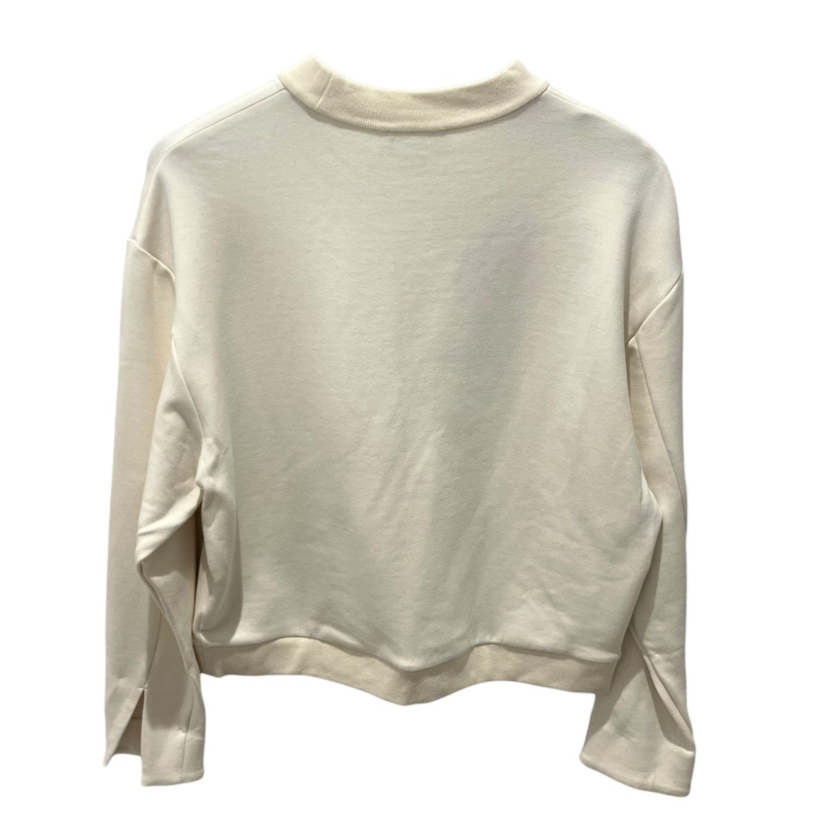 theory Double Knit N Rib Neck Topスウェット01-5301004-150-901 古着・中古-2枚目のアイテム画像