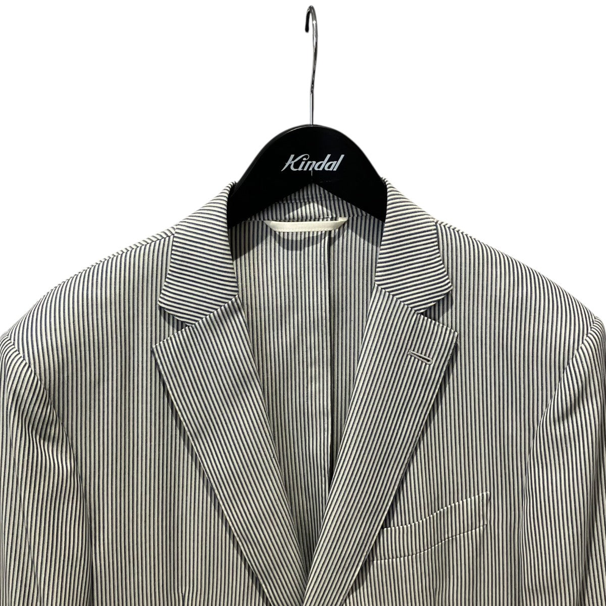 Ermenegildo Zegna ストライプテーラードジャケット916042 古着・中古-3枚目のアイテム画像