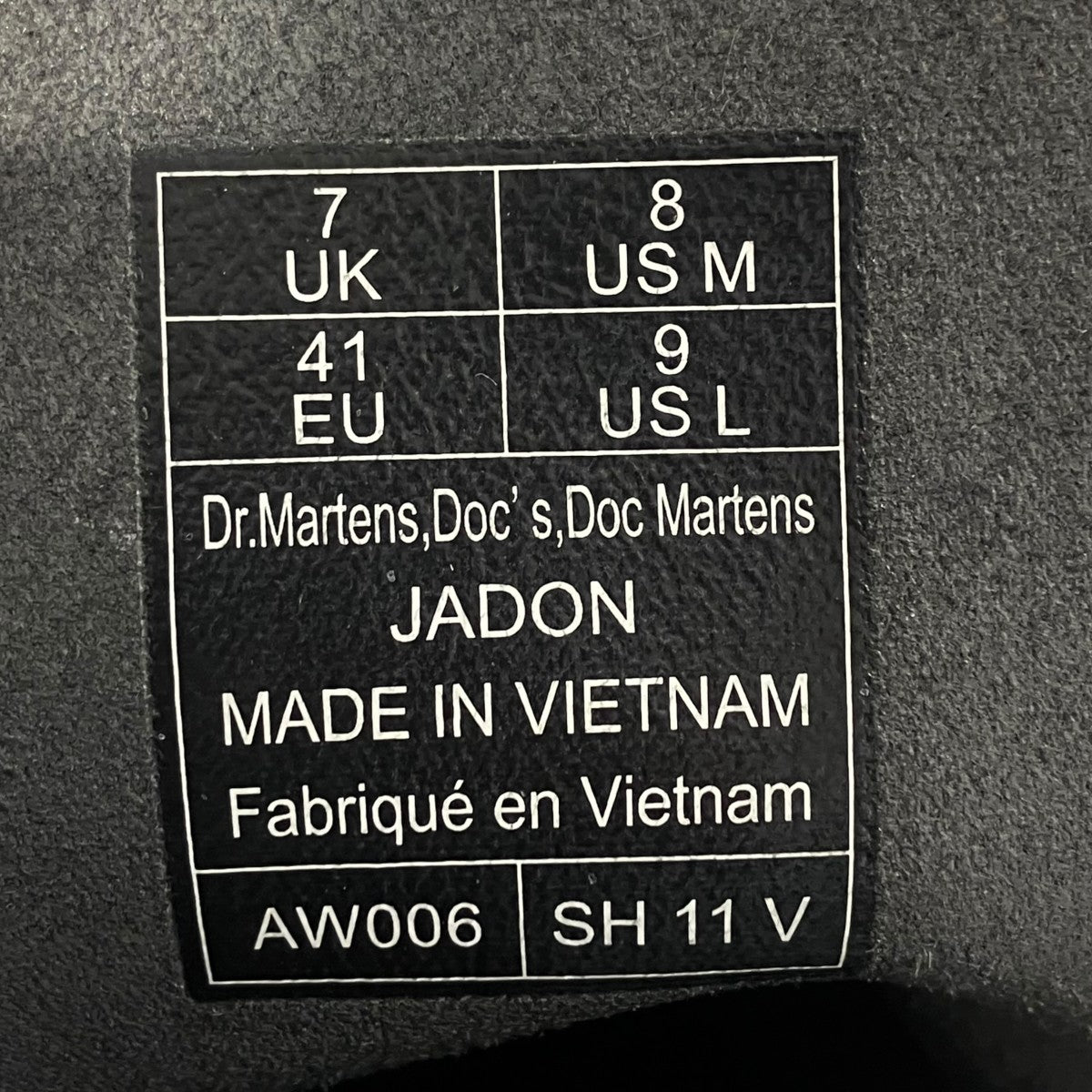 Dr．Martens 編上げブーツaw006 古着・中古-7枚目のアイテム画像