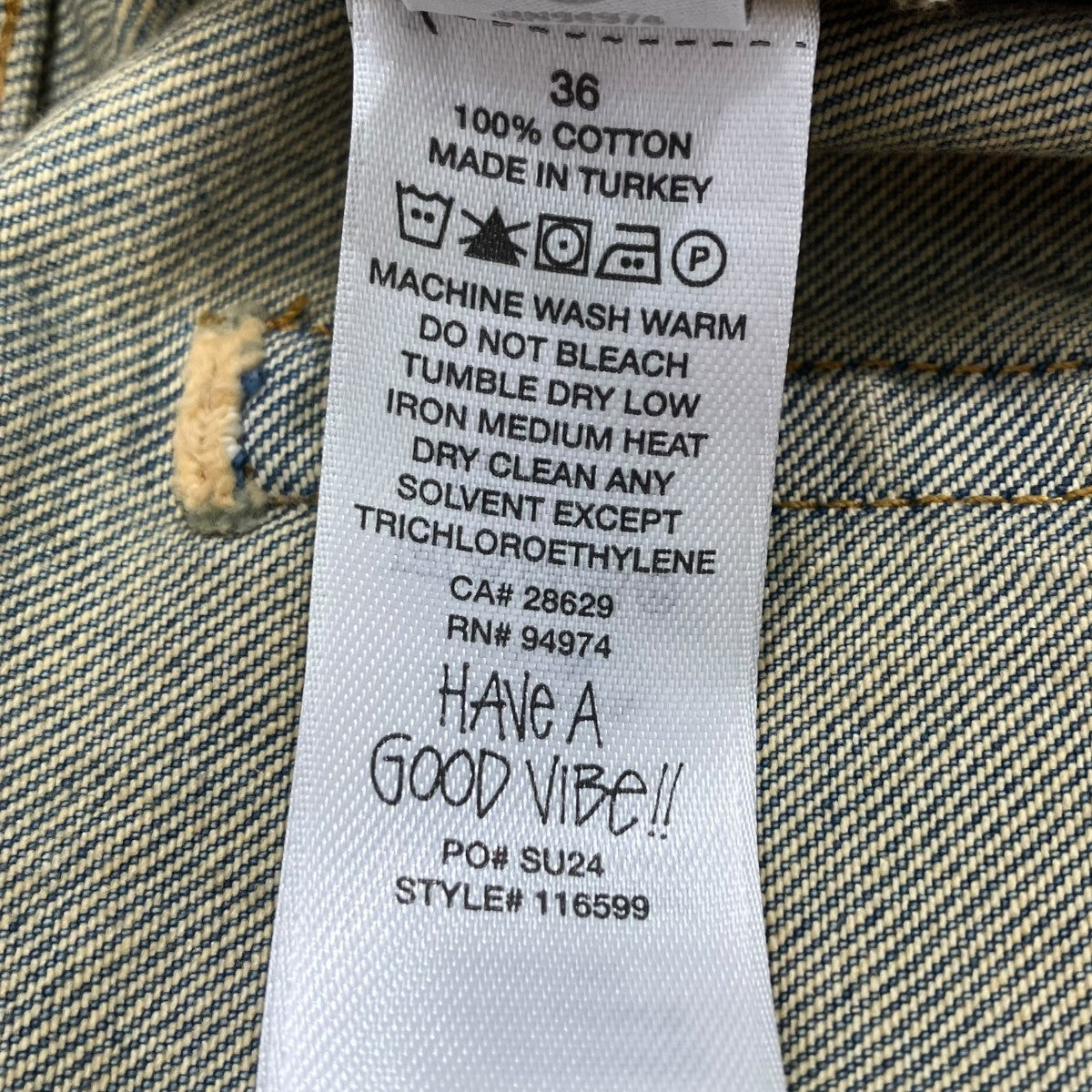 stussy BIG OL’ JEAN DENIMデニムパンツ116599 古着・中古-7枚目のアイテム画像