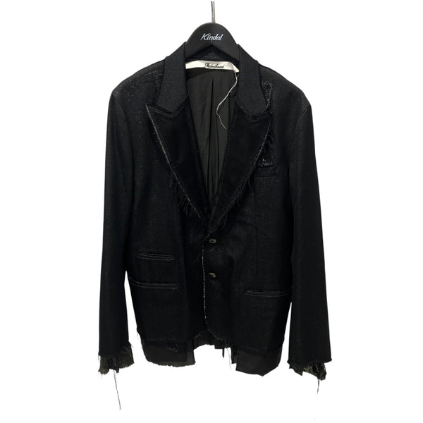 未使用 ブラック テーラードジャケット Midorikawa(ミドリカワ) MID20SS-JK06A single breathted jacket