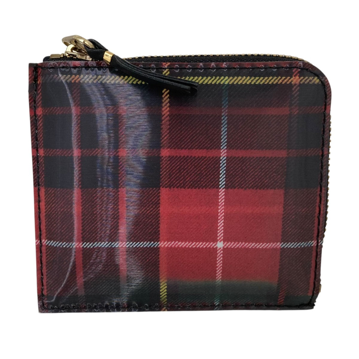 COMME des GARCONS LENTICULAR TARTANチェック L字 ウォレットSA3100LT 古着・中古-1枚目のアイテム画像