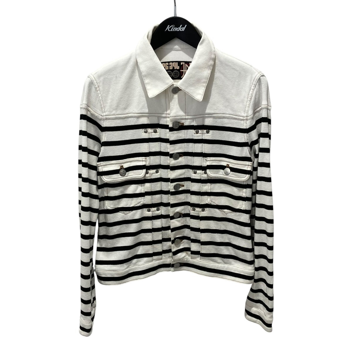 Jean Paul GAULTIER ボーダージャケット 古着・中古-1枚目のアイテム画像