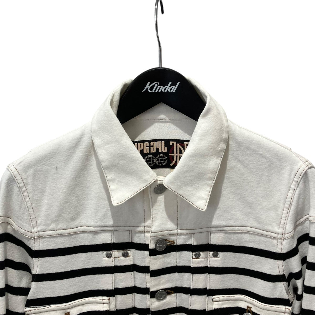 Jean Paul GAULTIER ボーダージャケット 古着・中古-3枚目のアイテム画像