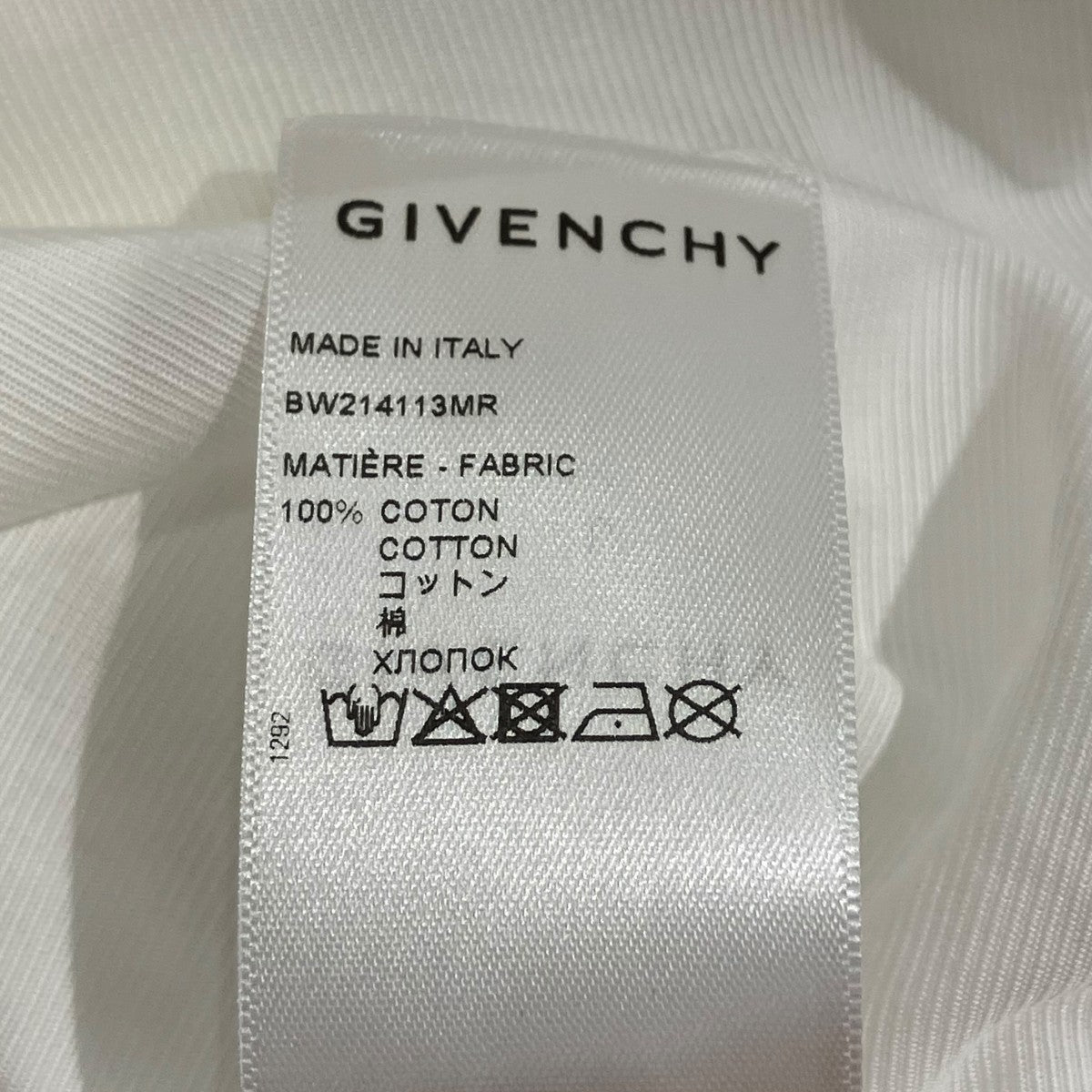 GIVENCHY Glove-Effect Structured Shirt DressシャツBW214113MR 古着・中古-6枚目のアイテム画像