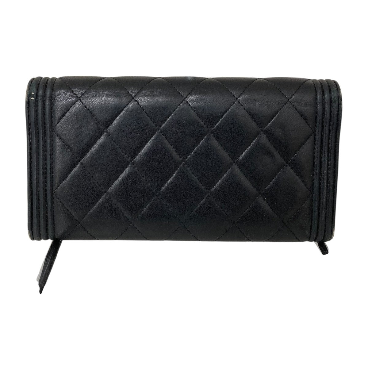 CHANEL(シャネル) ボーイシャネル ロングフラップ ラムスキン長財布