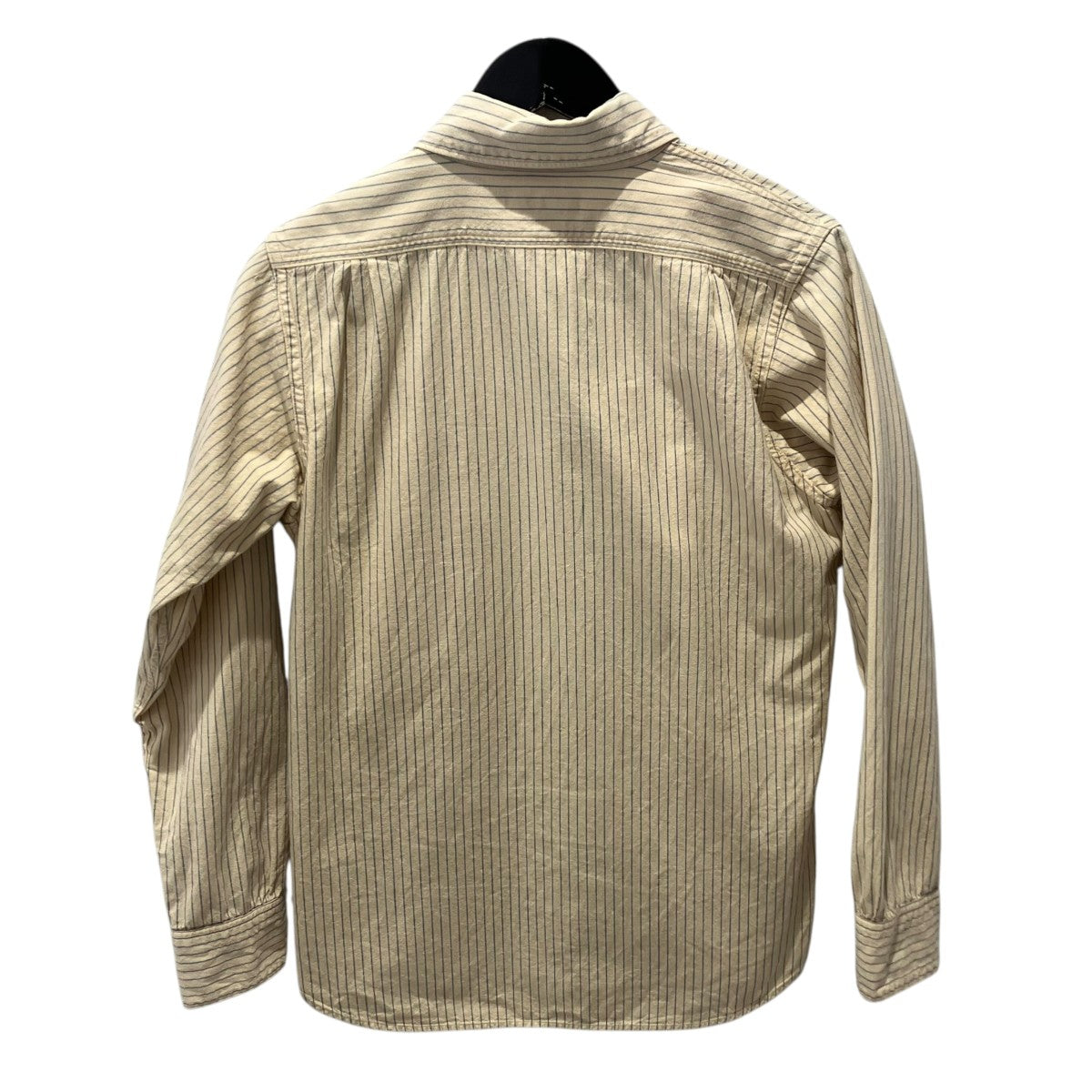 WAREHOUSE ストライプ長袖シャツ 古着・中古-2枚目のアイテム画像