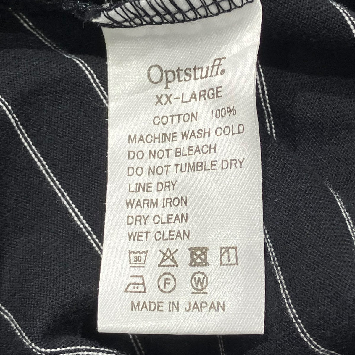 OPTSTUFF SIGNATURE BORDER T-SHIRTボーダー半袖TシャツOPT10006B 古着・中古-7枚目のアイテム画像