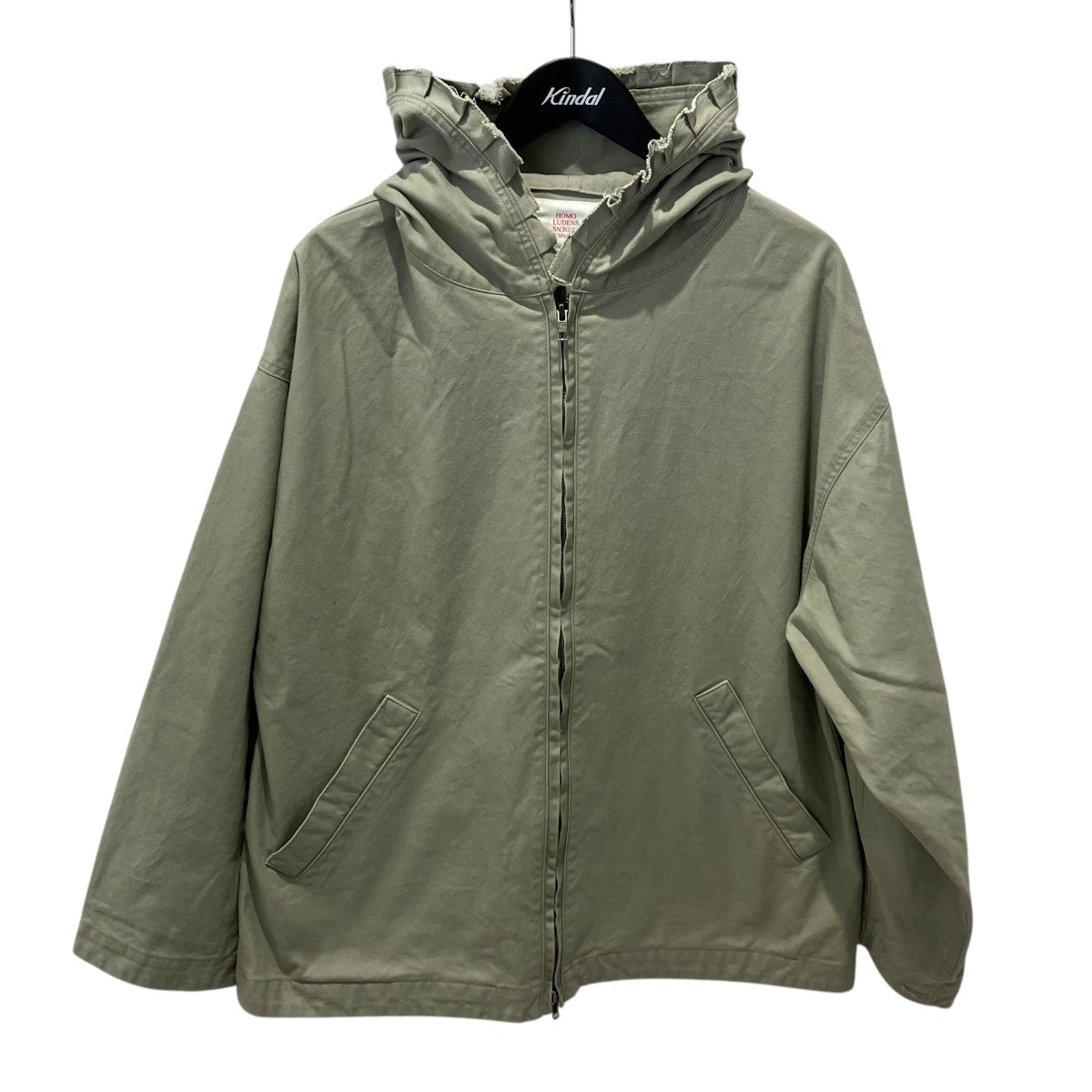 homo ludens 26SSDuck Pleats Zip Jacketジャケットhl9-4-dpzj 古着・中古-1枚目のアイテム画像