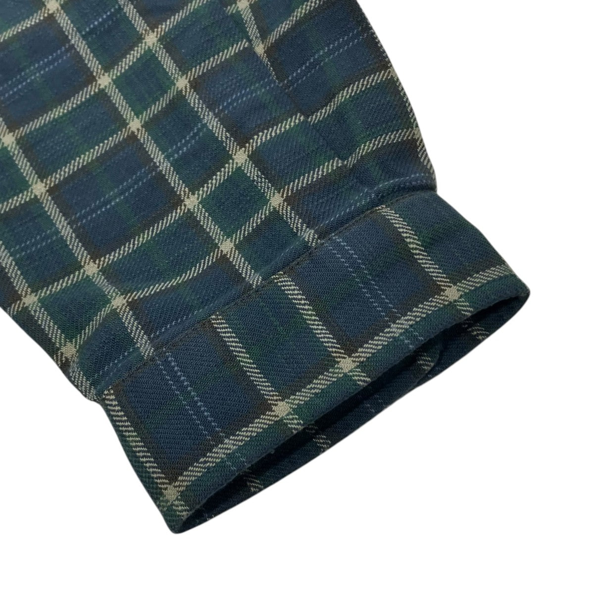 ERL UNISEX BLUE PLAID SHIRT WOVEN長袖シャツerl11b004-1 古着・中古-4枚目のアイテム画像