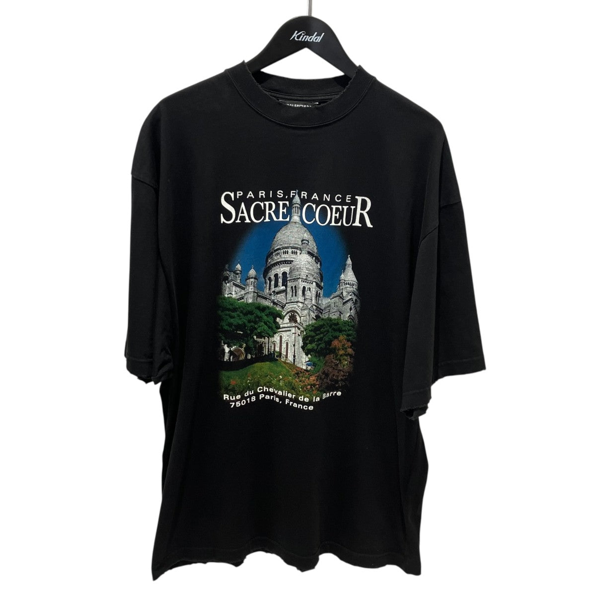 BALENCIAGA 21SSSACRE COEUR NOTRE DAME HOODIETシャツ641614 古着・中古-1枚目のアイテム画像