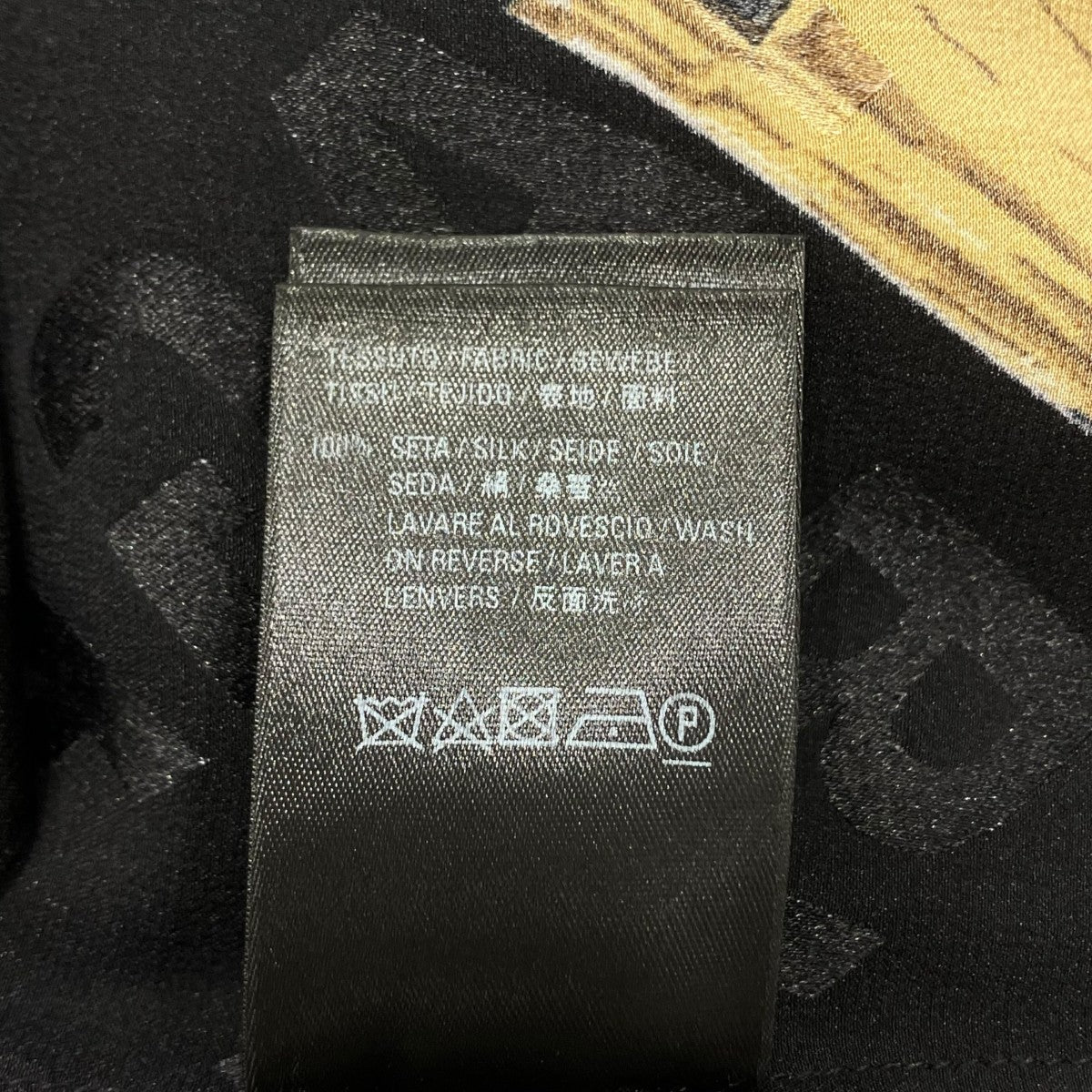 BALENCIAGA 香水柄 シルクパイピングシャツシャツ602450 古着・中古-6枚目のアイテム画像