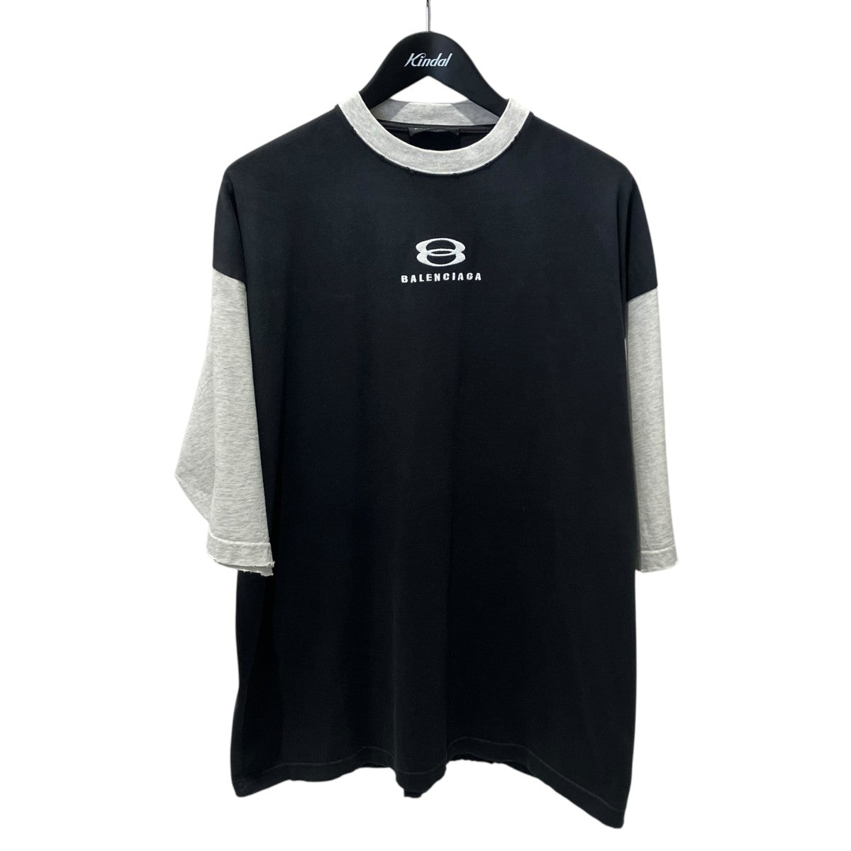 BALENCIAGA ロゴ刺繍UNITY7分袖TシャツTシャツ699190 古着・中古-1枚目のアイテム画像
