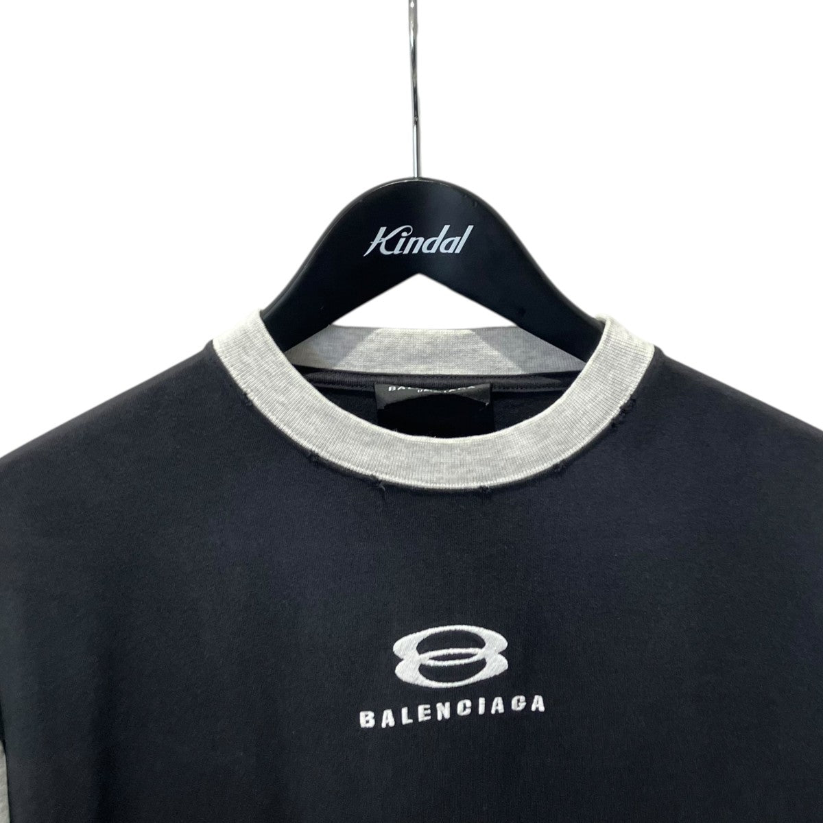 BALENCIAGA ロゴ刺繍UNITY7分袖TシャツTシャツ699190 古着・中古-3枚目のアイテム画像