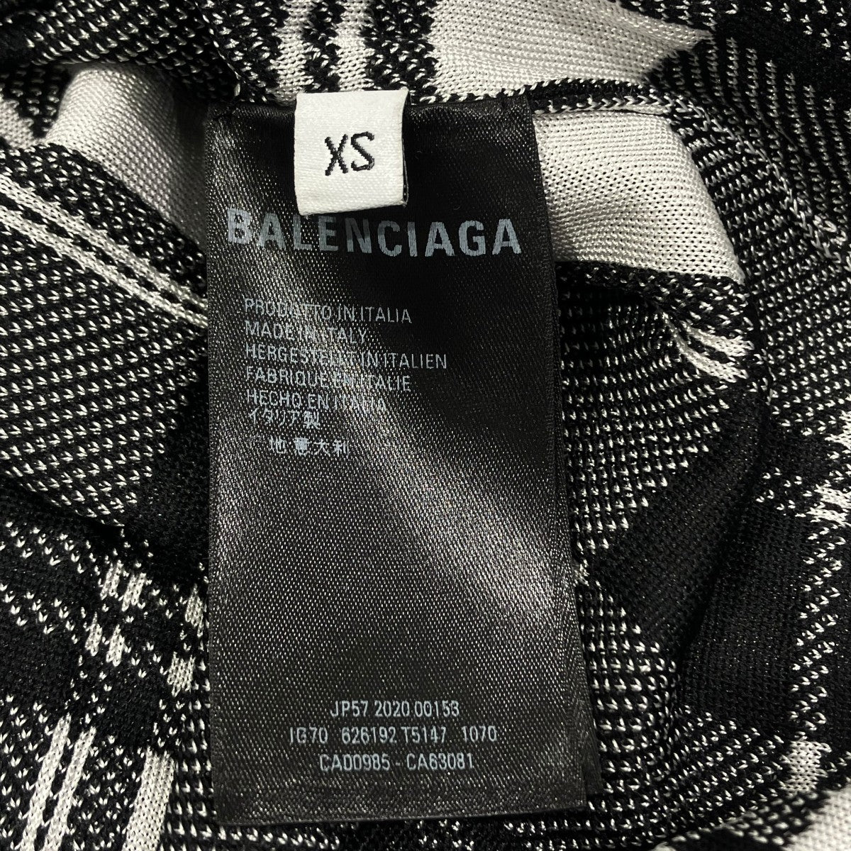 BALENCIAGA OVERSIZED PLAID BUTTON SHIRT半袖シャツ626192 古着・中古-5枚目のアイテム画像