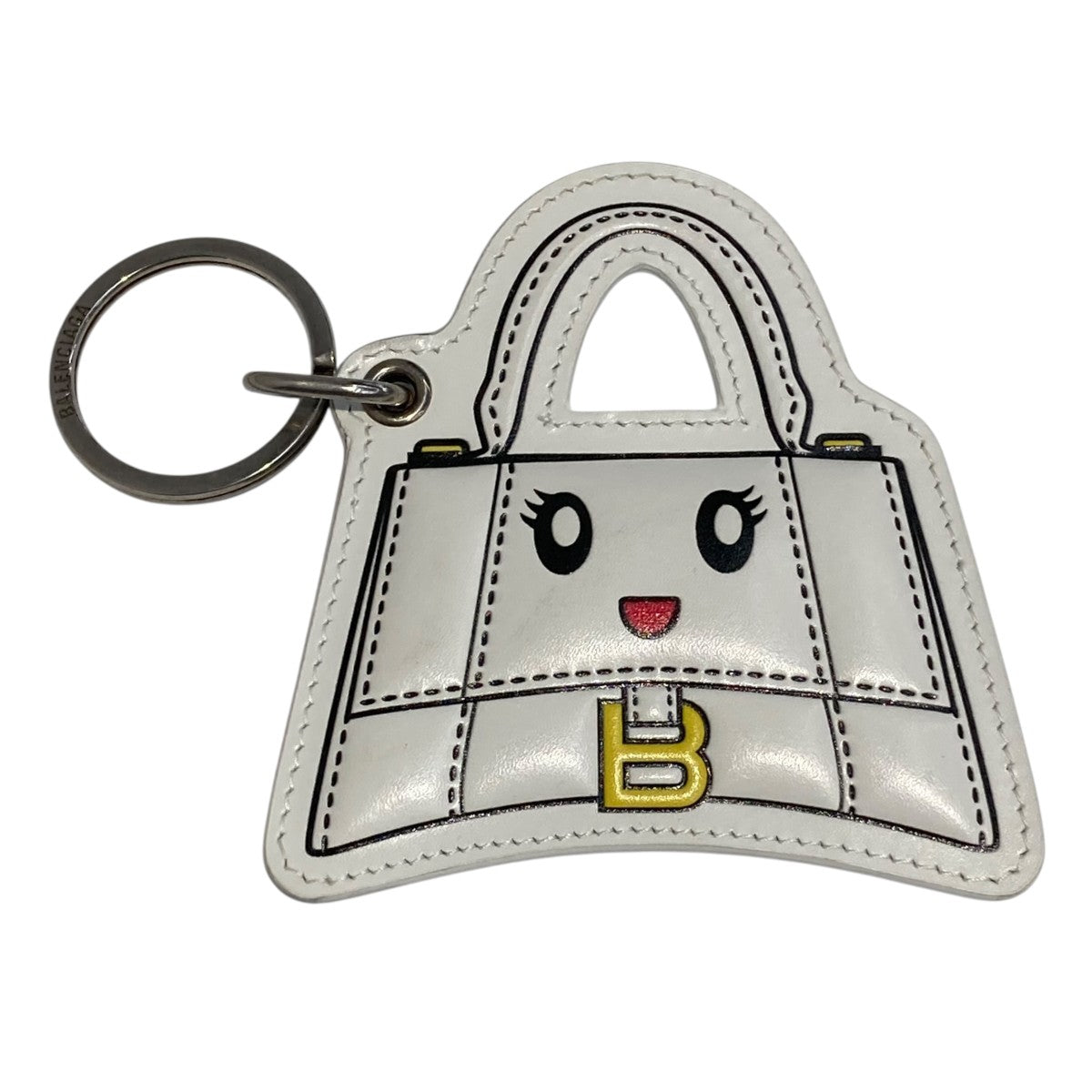 BALENCIAGA HOURGLASS MIRROR LOGO KEYCHAINチャーム 古着・中古-1枚目のアイテム画像